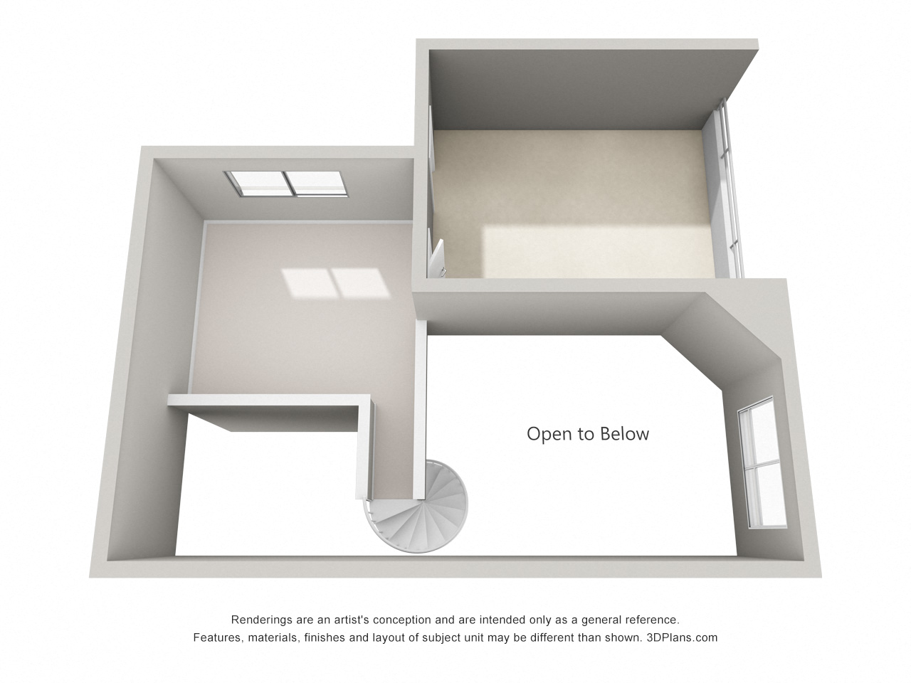 Floor plan for 1 bed, 1 bath, 872 sqft